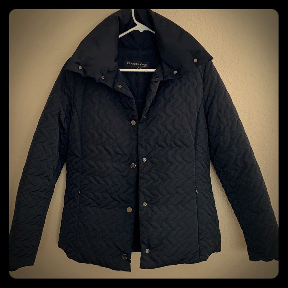 KENNETH COLE Women’s Black Quilted Jacket Size M NWOT